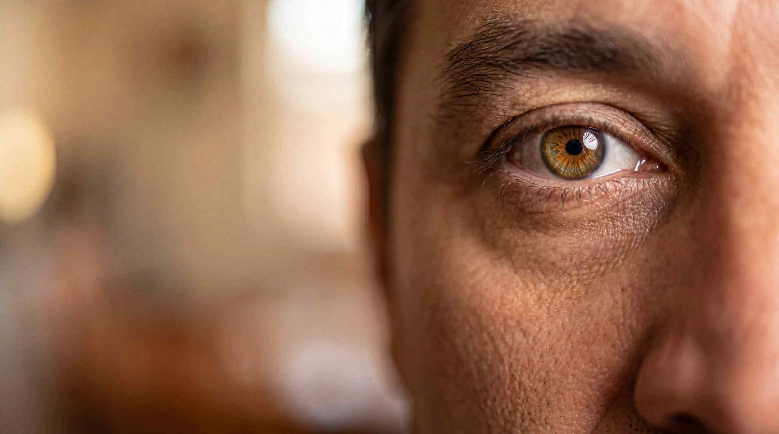 A closeup of an eye.